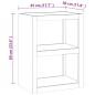 Preview: Beistelltisch 45x30x60 cm Massivholz Teak