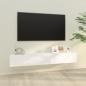 Preview: ARDEBO.de - TV-Wandschränke 2 Stk. Weiß 100x30x30 cm Holzwerkstoff