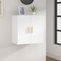 Preview: ARDEBO.de - Wandschrank Weiß 60x30x60 cm Holzwerkstoff