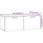 Preview: ARDEBO.de - Wandschrank Betongrau 100x36,5x35 cm Holzwerkstoff