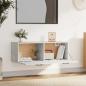 Preview: Wandschrank Betongrau 100x36,5x35 cm Holzwerkstoff