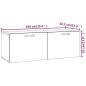 Preview: Wandschrank Betongrau 100x36,5x35 cm Holzwerkstoff
