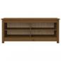 Preview: Schuhbank Honigbraun 110x38x45,5 cm Massivholz Kiefer