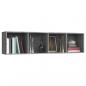 Preview: Bücherschrank/TV-Schrank Grau Sonoma 143x30x36cm Holzwerkstoff