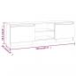 Preview: TV-Schrank Räuchereiche 120x30x35,5 cm Holzwerkstoff