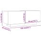 Preview: TV-Schrank Räuchereiche 100x35x40 cm Holzwerkstoff