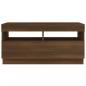 Preview: TV-Schrank mit LED-Leuchten Braun Eichen-Optik 80x35x40 cm