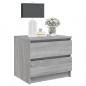 Preview: Nachttisch Grau Sonoma 50x39x43,5 cm Holzwerkstoff