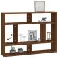 Preview: Wandregal Braun Eichen-Optik 75x16x55 cm Holzwerkstoff
