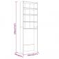 Preview: Waschmaschinenschrank Grau Sonoma 64x24x190 cm