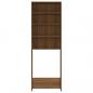 Preview: Waschmaschinenschrank Braun Eichen-Optik 64x24x190 cm