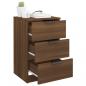 Preview: Nachttisch Braun Eichen-Optik 40x36x65 cm