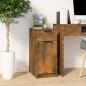 Preview: ARDEBO.de - Schreibtischschrank Räuchereiche 33,5x50x75 cm Holzwerkstoff