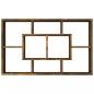 Preview: Wandregal Räuchereiche 85x16x52,5 cm Holzwerkstoff