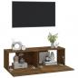 Preview: TV-Wandschränke 2 Stk. Räuchereiche 100x30x30 cm Holzwerkstoff