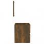 Preview: Badschrank mit Spiegel Räuchereiche Holzwerkstoff