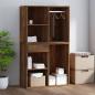 Preview: Regal für Schminktisch Räuchereiche 80x40x65 cm Holzwerkstoff