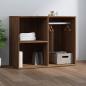 Preview: ARDEBO.de - Regal für Schminktisch Braun Eichen-Optik 80x40x65 cm