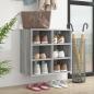 Preview: ARDEBO.de - Schuhregal Grau Sonoma 52,5x30x50 cm