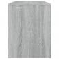 Preview: Schminkhocker Grau Sonoma 70x35x45 cm Holzwerkstoff