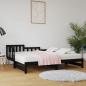 Preview: ARDEBO.de - Tagesbett Ausziehbar Schwarz 2x(80x200) cm Massivholz Kiefer