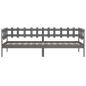 Preview: Tagesbett Grau 90x200 cm Massivholz Kiefer