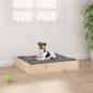 Preview: ARDEBO.de - Hundebett 51,5x44x9 cm Massivholz Kiefer