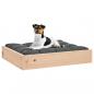 Preview: Hundebett 51,5x44x9 cm Massivholz Kiefer