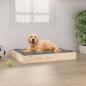 Preview: ARDEBO.de - Hundebett 71,5x54x9 cm Massivholz Kiefer