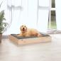 Preview: Hundebett 71,5x54x9 cm Massivholz Kiefer