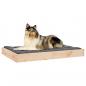 Preview: Hundebett 91,5x64x9 cm Massivholz Kiefer