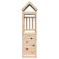 Preview: Spielturm Braun 110,5 x 52,5 x 215 cm Massives Kiefernholz