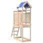 Preview: ARDEBO.de - Spielturm Braun 52,5 x 110,5 x 215 cm Massives Kiefernholz