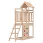 Preview: ARDEBO.de - Spielturm Braun 110,5 x 52,5 x 214 cm Massives Kiefernholz