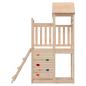 Preview: Spielturm Braun 110,5 x 52,5 x 214 cm Massives Kiefernholz