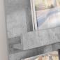 Preview: Magazinregal Beton Grau 51 x 11 x 102 cm Holzwerkstoff