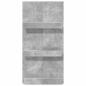 Preview: Magazinregal Beton Grau 51 x 11 x 102 cm Holzwerkstoff