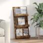 Preview: ARDEBO.de - Magazinregal Räuchereiche 51 x 11 x 102 cm Holzwerkstoff