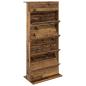 Preview: Magazinregal mit Regal Altholz 70 x 41 x 156 cm Holzwerkstoff