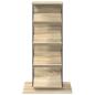 Preview: Magazinregal Sonoma-Eiche 68 x 40 x 123.5 cm Holzwerkstoff