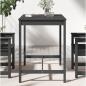 Preview: Gartentisch Grau 121x82,5x110 cm Massivholz Kiefer