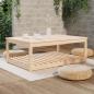 Preview: Gartentisch 121x82,5x45 cm Massivholz Kiefer