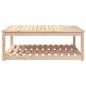 Preview: Gartentisch 121x82,5x45 cm Massivholz Kiefer