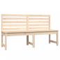 Preview: Gartenbank 157,5 cm Massivholz Kiefer