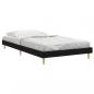 Preview: Bettgestell Schwarz 90x200 cm Holzwerkstoff