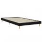 Preview: Bettgestell Schwarz 100x200 cm Holzwerkstoff