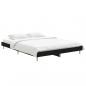 Preview: Bettgestell Schwarz 140x190 cm Holzwerkstoff