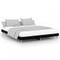 Preview: Bettgestell Schwarz 200x200 cm Holzwerkstoff