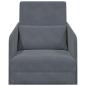 Preview: Klappsofa Bett Dunkelgrau 65 x 80 x 83 cm Samt