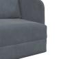 Preview: Klappsofa Bett Dunkelgrau 65 x 80 x 83 cm Samt